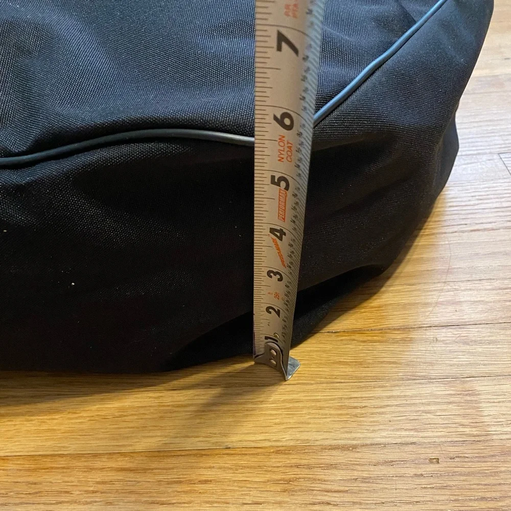 Harley Davidson Asymmetrical Black Duffle Bag Riding Bag 22 x 10 x 6 Zip Canvas